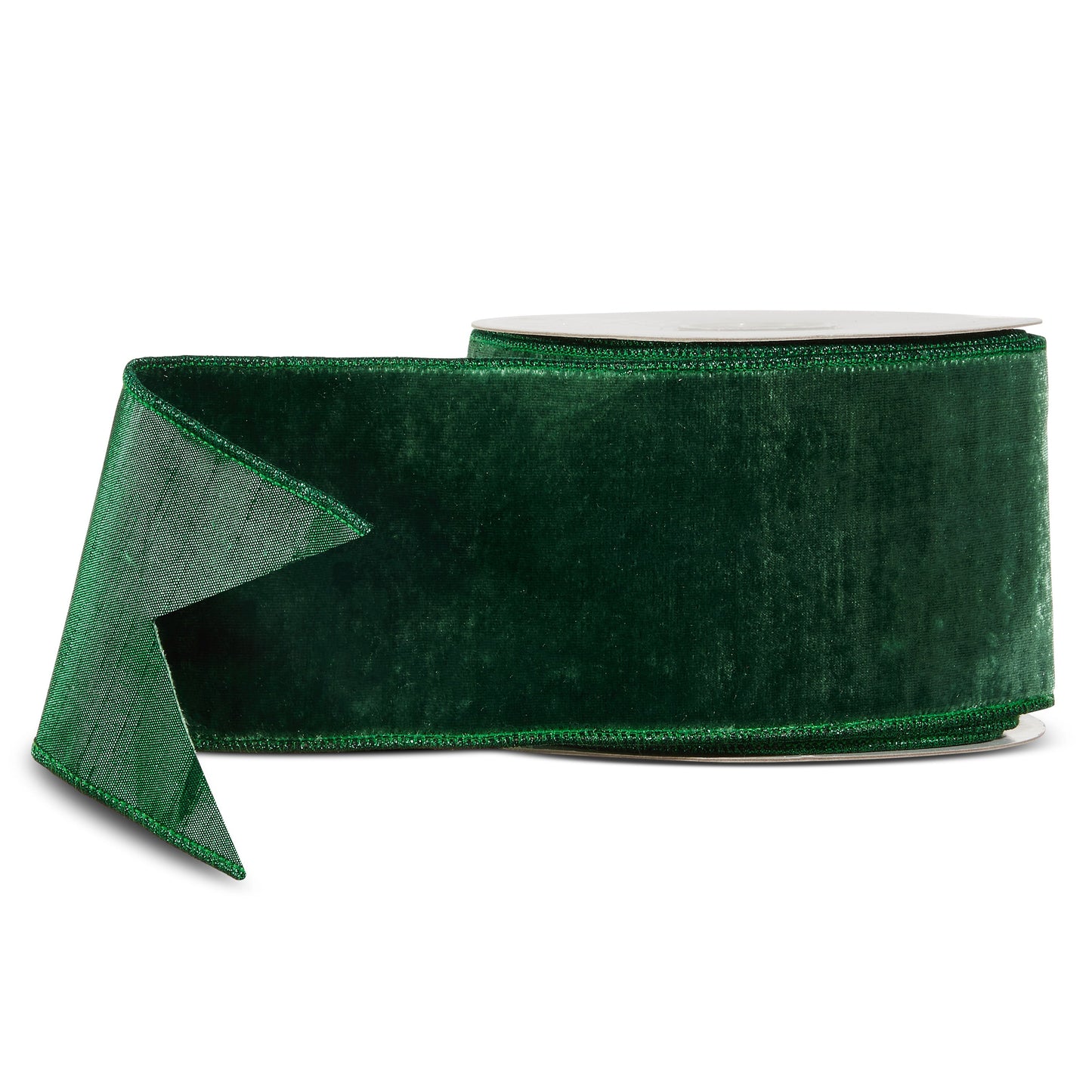 RAZ Imports Velvet Wired Christmas Ribbon, 4" X 10 Yards - 1 Roll