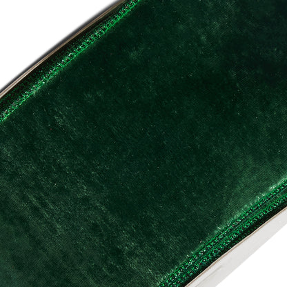 RAZ Imports Velvet Wired Christmas Ribbon, 4" X 10 Yards - 1 Roll