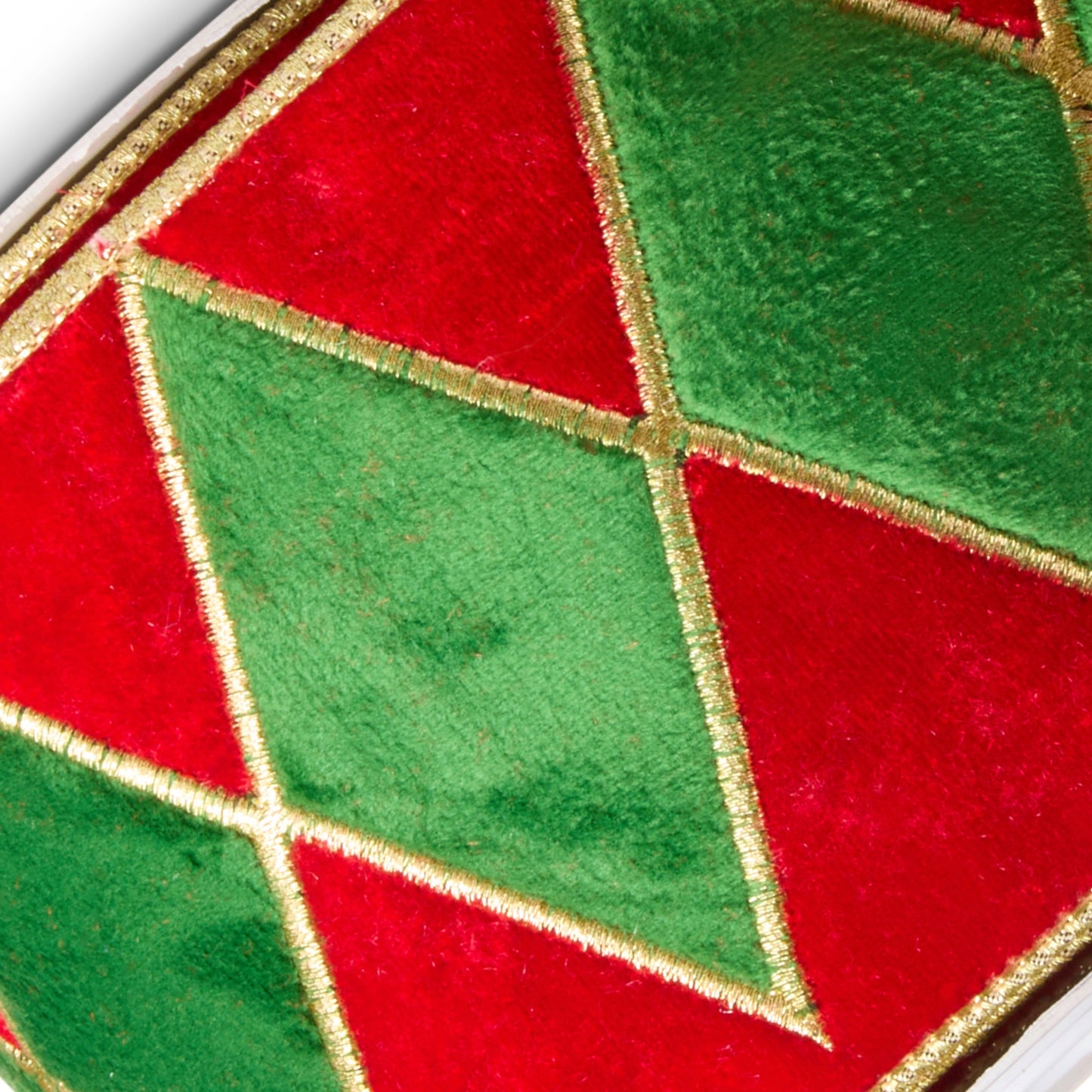 RAZ Imports Red Velvet Nutcracker Drum Wired Christmas Ribbon, 4" X 5 Yards - 1 Roll
