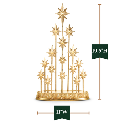 RAZ Imports 19.5" Lighted North Star Mantel Christmas Decoration