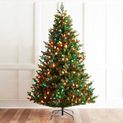 RAZ Imports Vintage Fraser Fir Artificial Christmas Trees with LED C7 Bulbs
