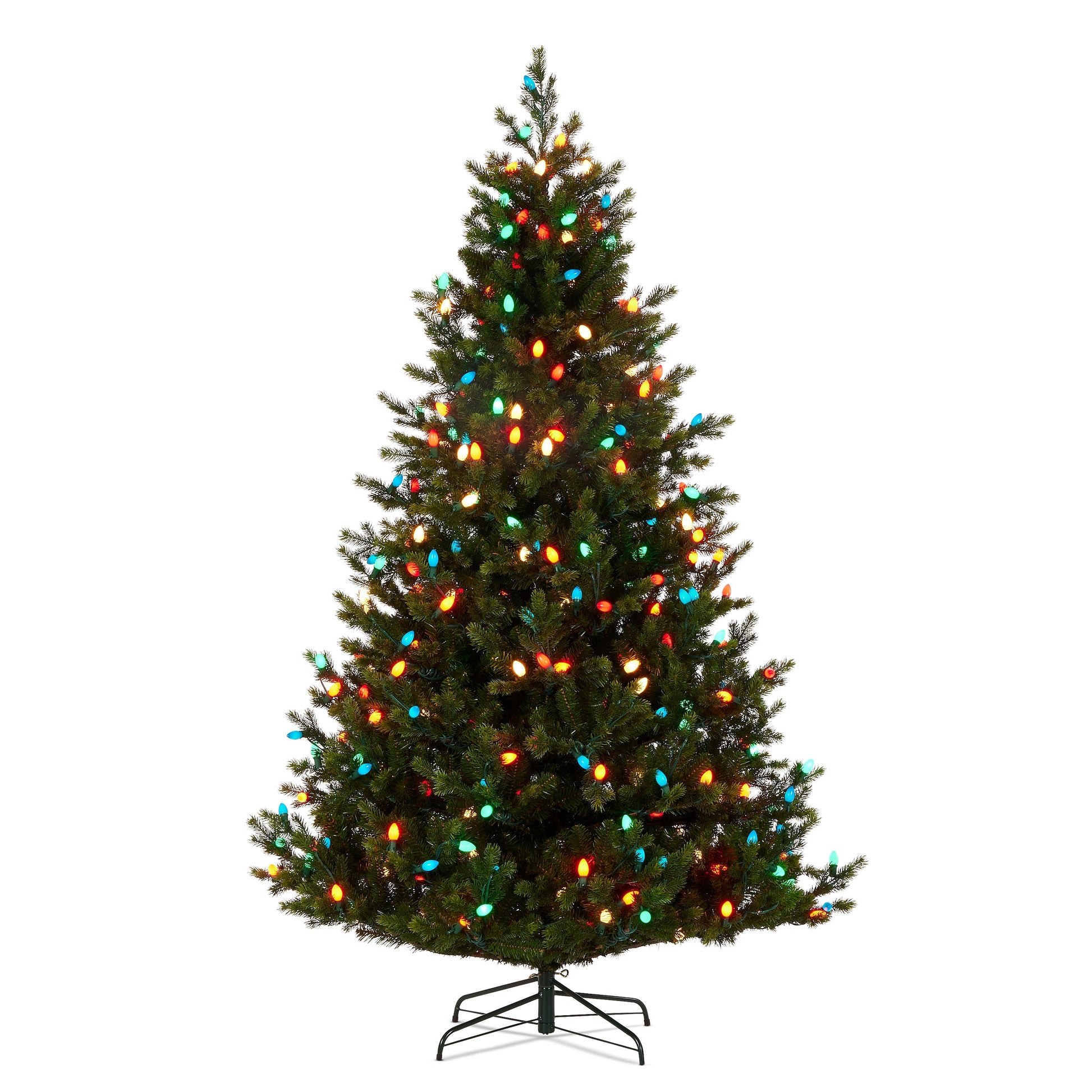 RAZ Imports Vintage Fraser Fir Artificial Christmas Trees with LED C7 Bulbs