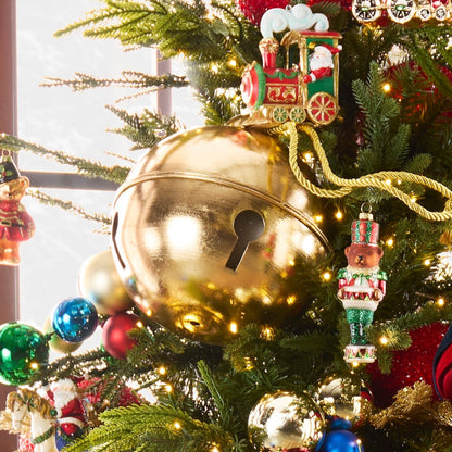 RAZ Imports 9.5" Metal Over-Sized Jingle Bell Christmas Decoration Ornament