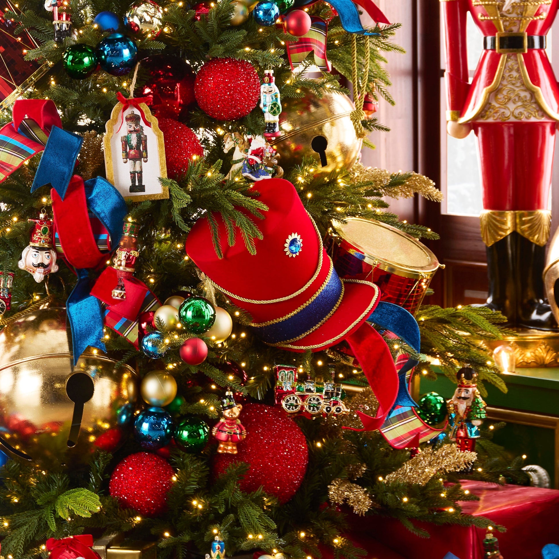 RAZ Imports Nutcracker Hat Christmas Tree Topper