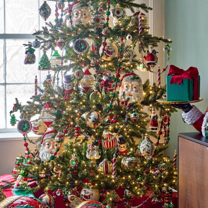 RAZ Imports 2" Vintage Glass Christmas Ornaments - Set of 12