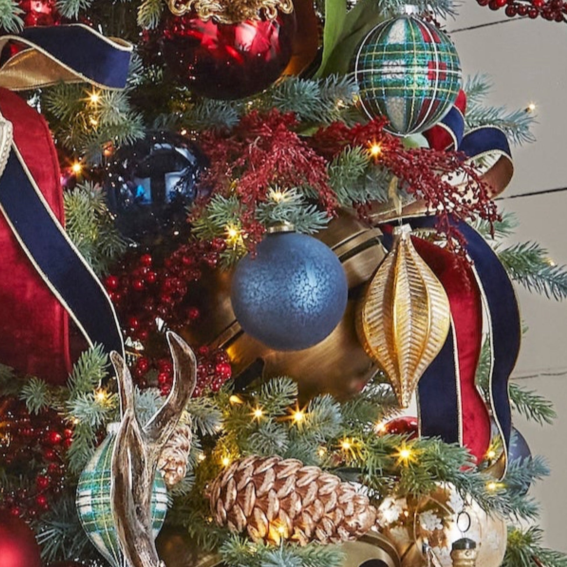 RAZ Imports 4" Blue Mercury Glass Ball Christmas Ornament - Set of 12