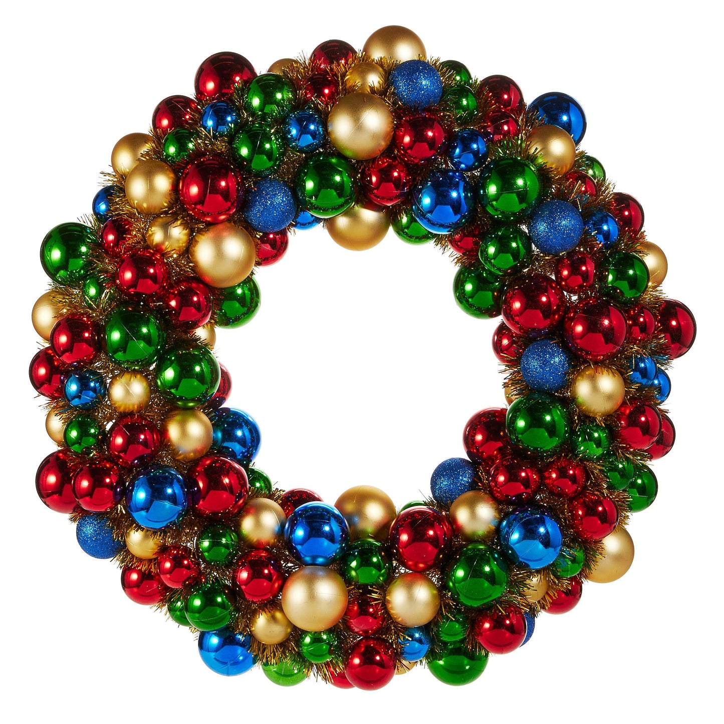 RAZ Imports 24" Nutcracker Shatterproof Ball Ornament Christmas Wreath
