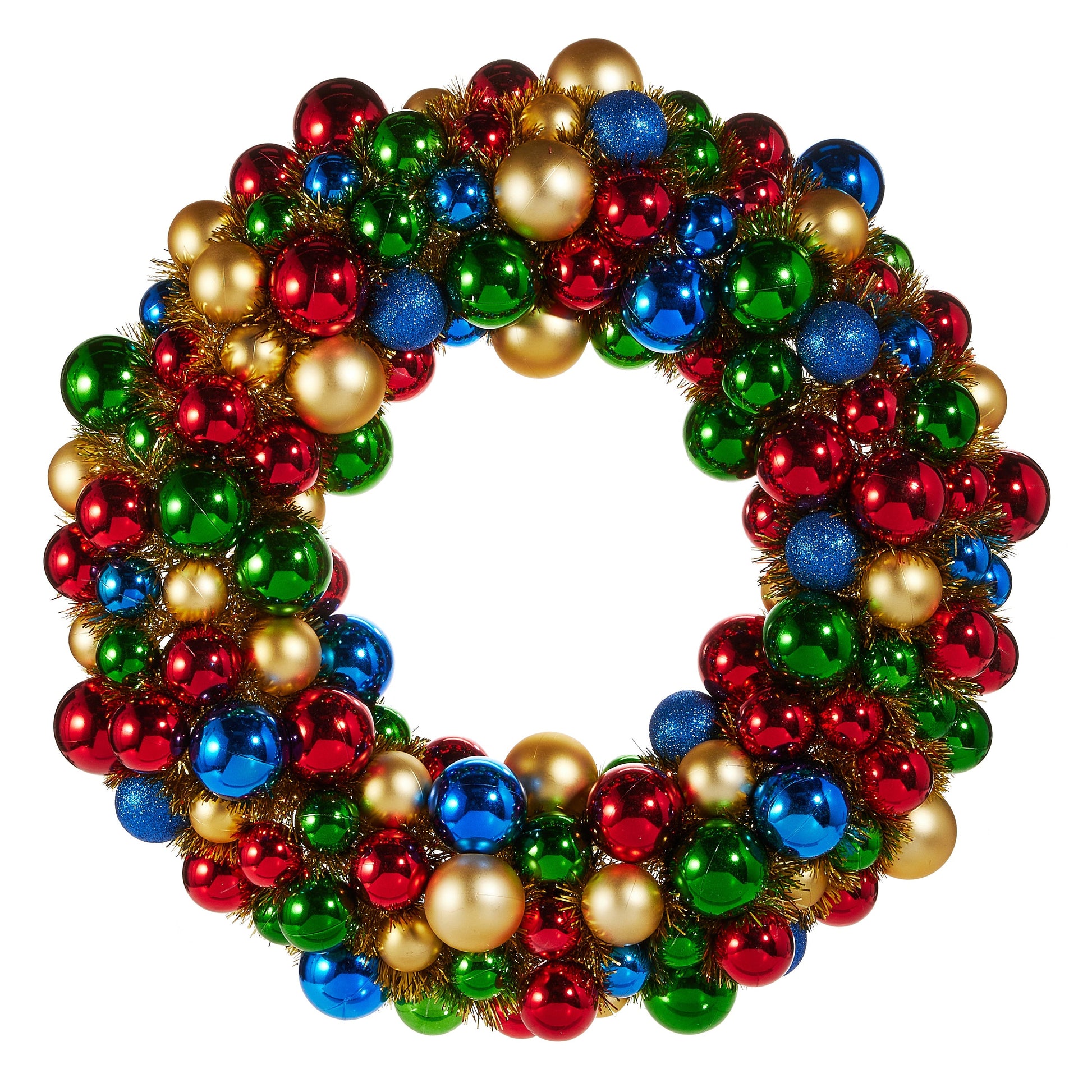 RAZ Imports 24" Nutcracker Shatterproof Ball Ornament Christmas Wreath