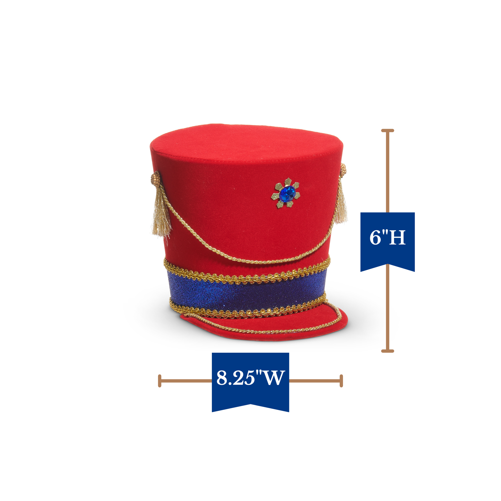 RAZ Imports Nutcracker Hat Christmas Tree Topper