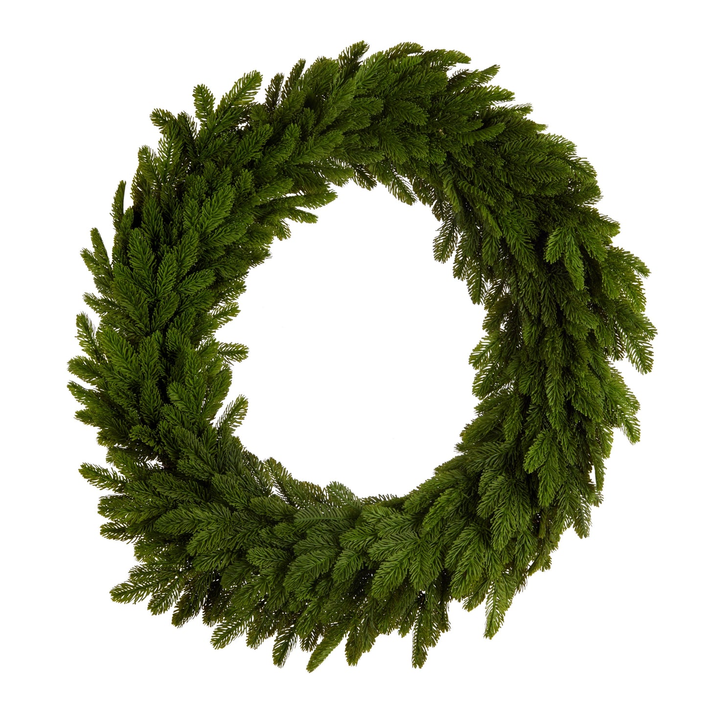 RAZ Imports 36" Real Touch Bright Green Cedar Christmas Wreath