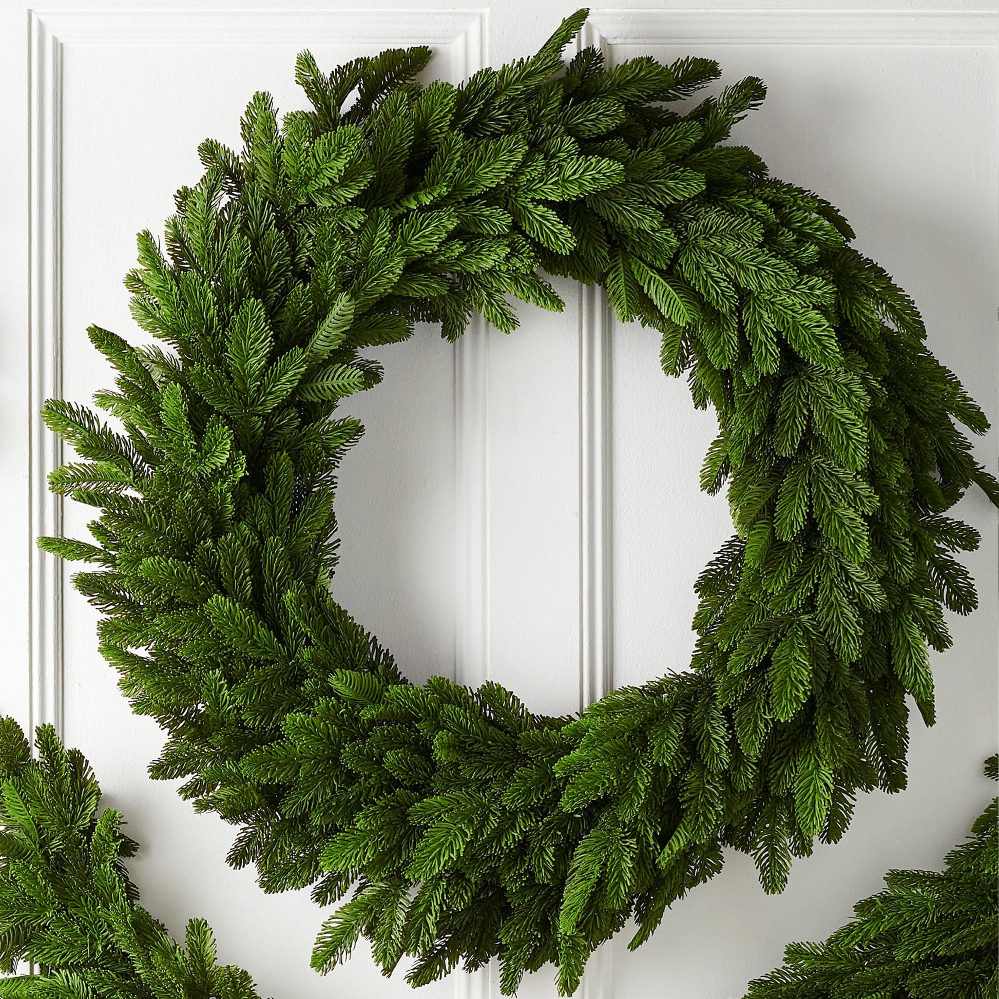 RAZ Imports 36" Real Touch Bright Green Cedar Christmas Wreath
