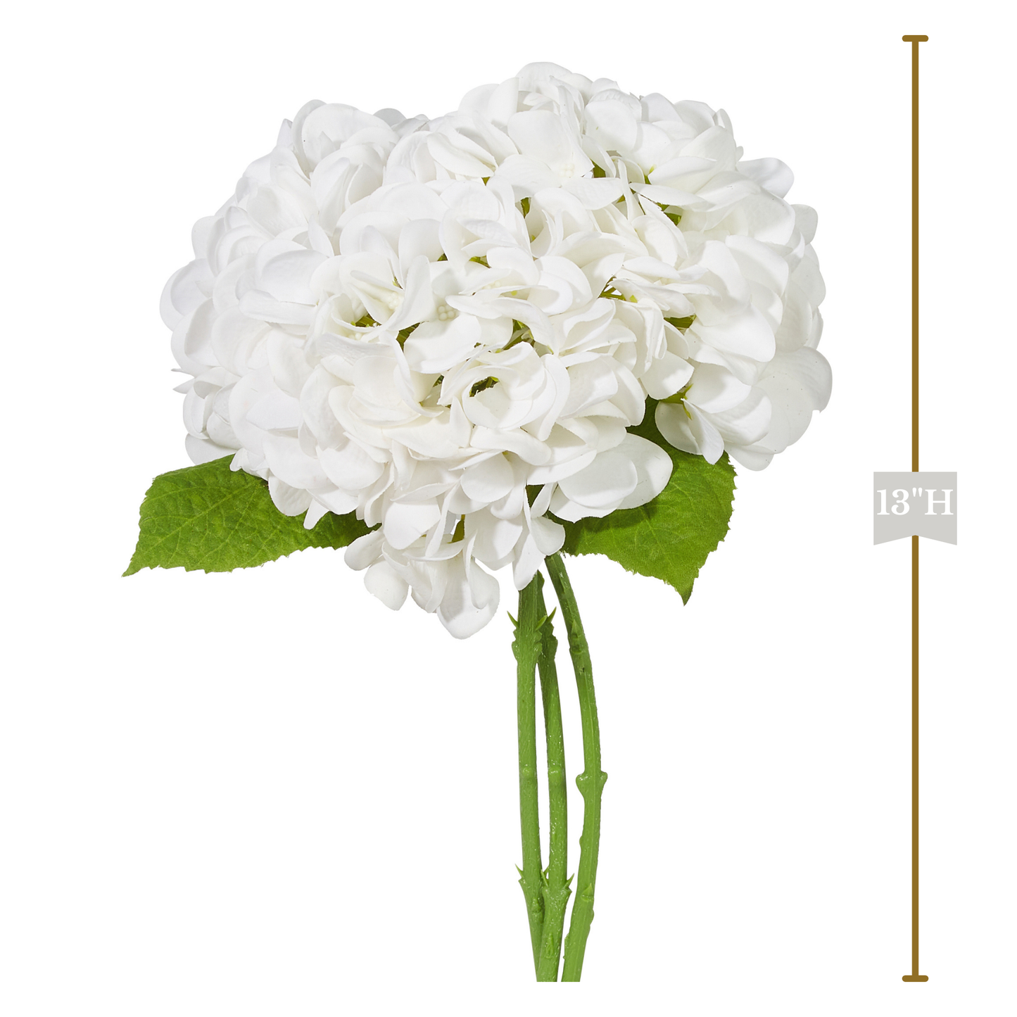 RAZ Imports 13" Real Touch Hydrangea Flowers - 3 Stem Bundles