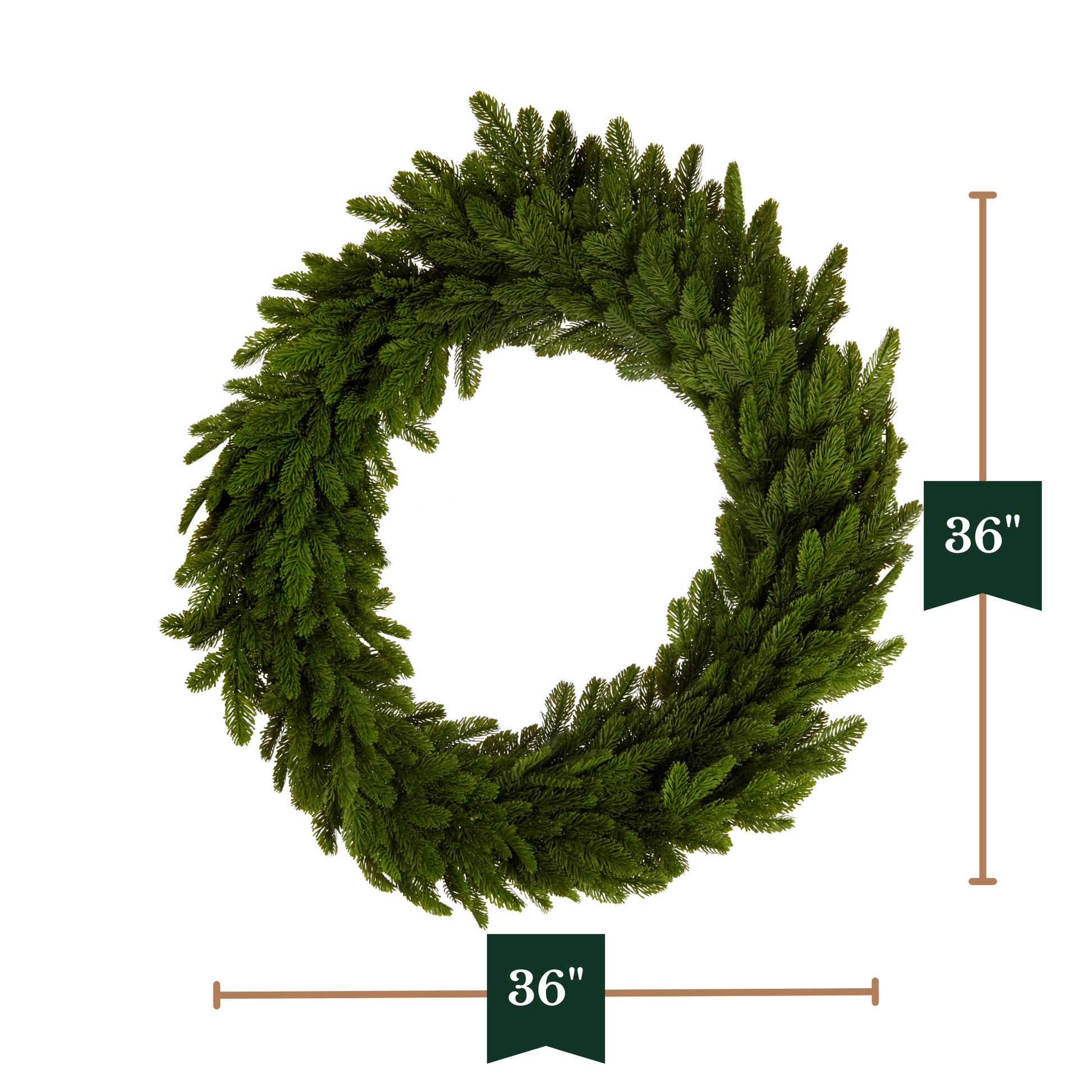 RAZ Imports 36" Real Touch Bright Green Cedar Christmas Wreath
