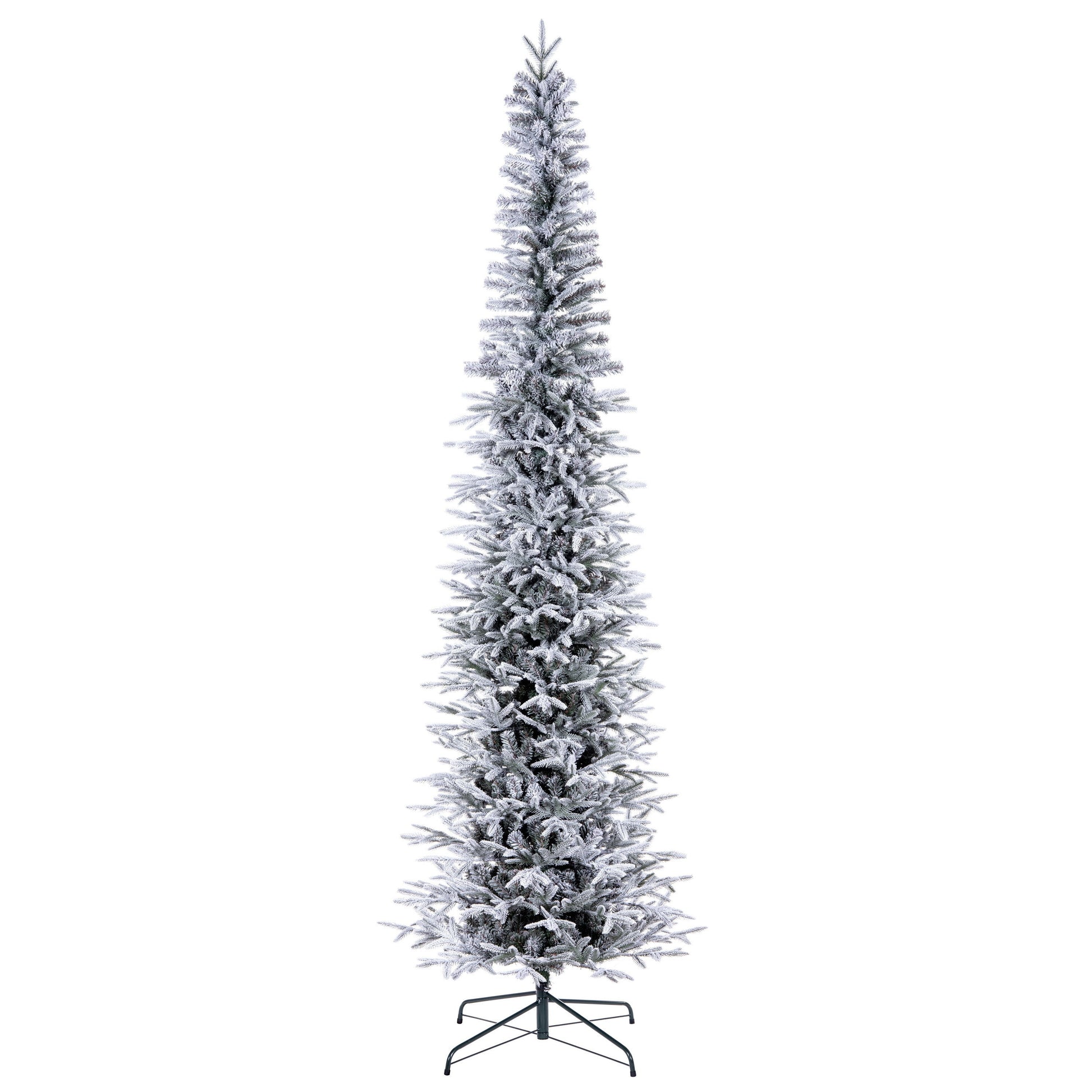 Frosted Bixley Fir Pencil Artificial Christmas Trees