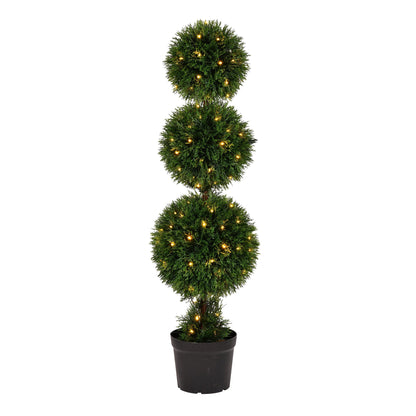 Outdoor Cedar Artificial Ball Topiary