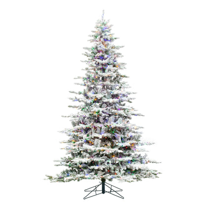 Flocked Utica Fir Artificial Christmas Trees