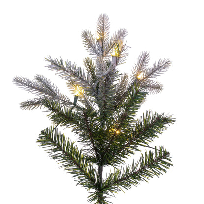 Frosted Douglas Fir Slim Artificial Christmas Trees