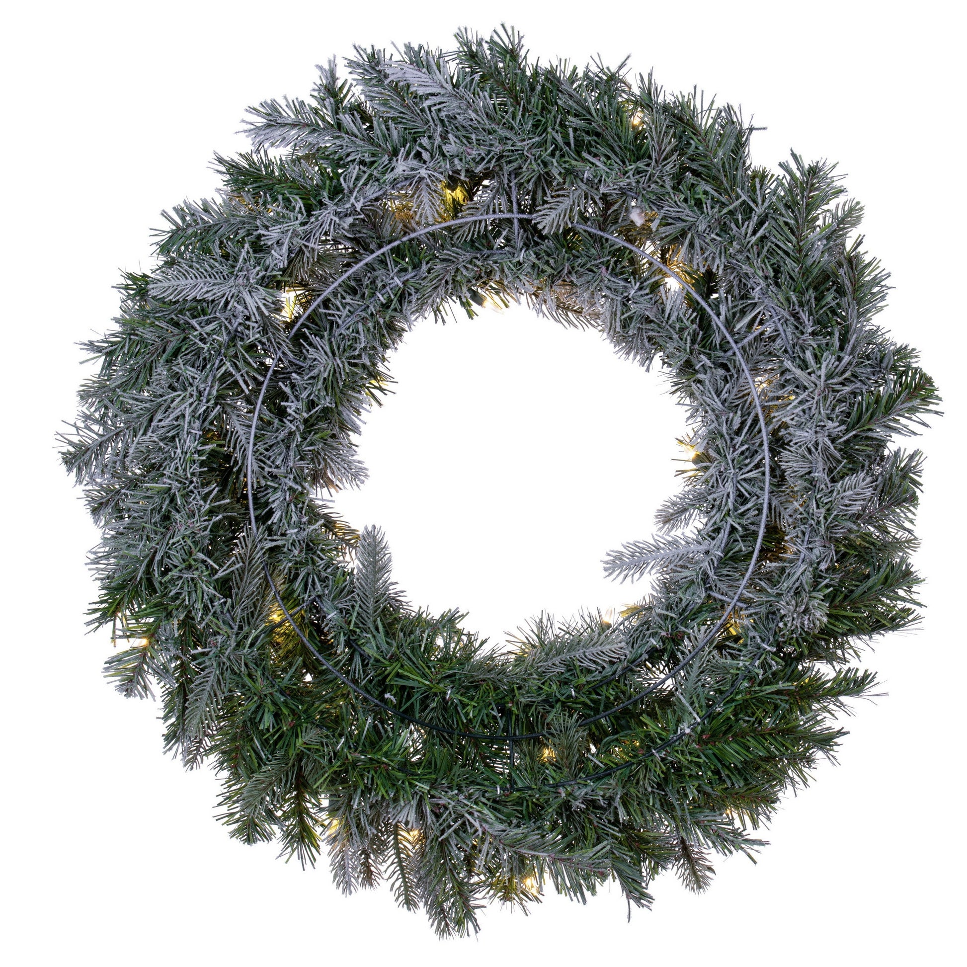 Frosted Douglas Fir Artificial Christmas Wreaths