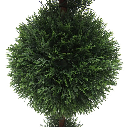 Outdoor Cedar Artificial Ball Topiary