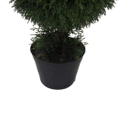 Outdoor Cedar Artificial Ball Topiary