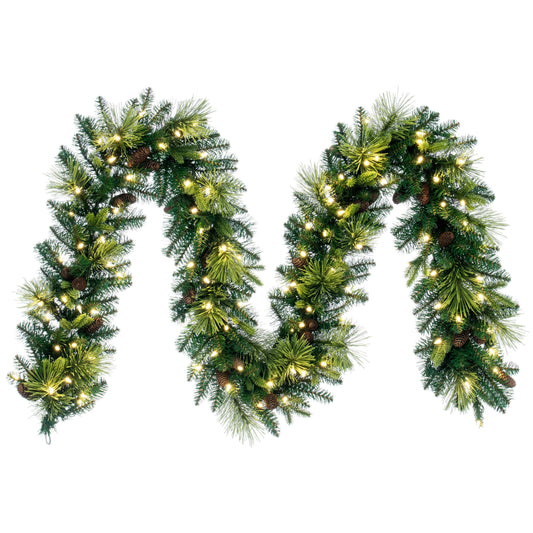 Emerald Mixed Fir 9' Artificial Christmas Garlands