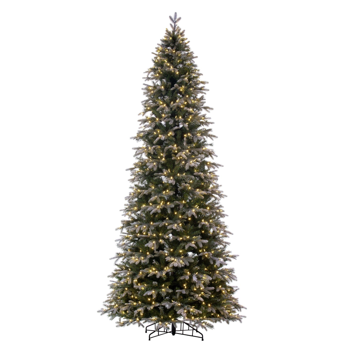 Frosted Douglas Fir Slim Artificial Christmas Trees