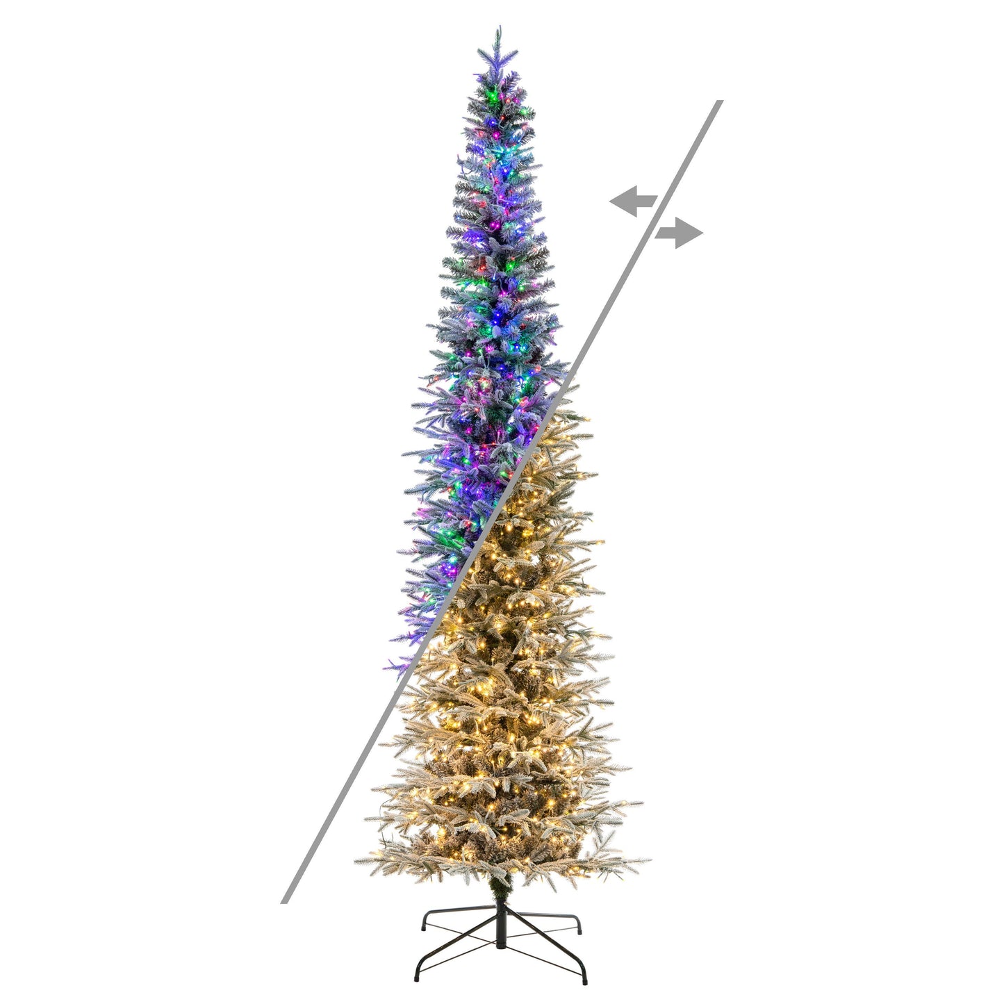 Frosted Bixley Fir Pencil Artificial Christmas Trees