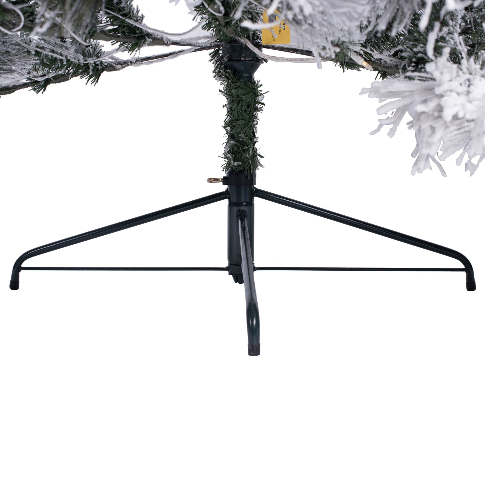 Flocked Atka Pine Flatback Half Tree Artificial Christmas Trees