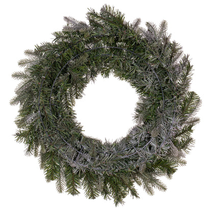 Frosted Douglas Fir Artificial Christmas Wreaths