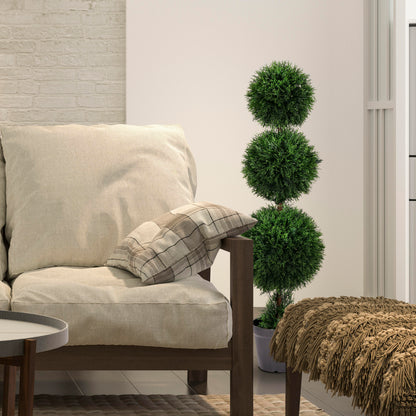 Outdoor Cedar Artificial Ball Topiary