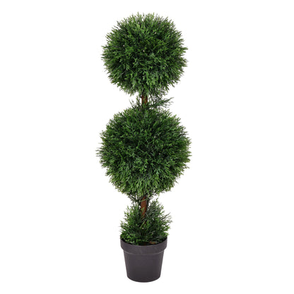 Outdoor Cedar Artificial Ball Topiary