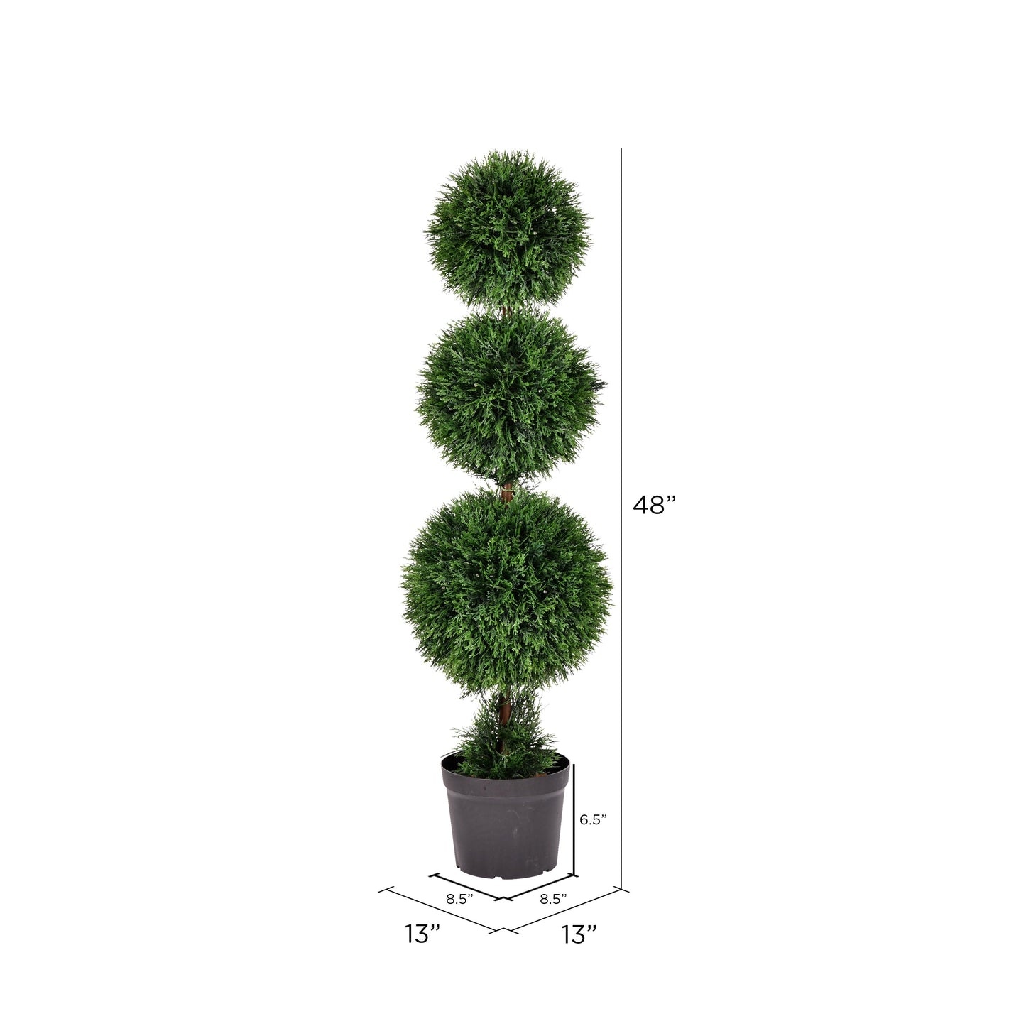 Outdoor Cedar Artificial Ball Topiary