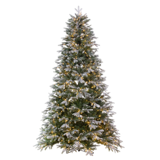 Frosted Douglas Fir Slim Artificial Christmas Trees