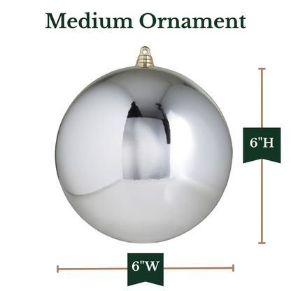 RAZ Imports 6" Medium Ball Shatterproof Christmas Ornament
